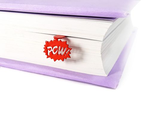 Metal Bookmark // Speech Bubble // Pow Red edition // by Atelier Article, Red