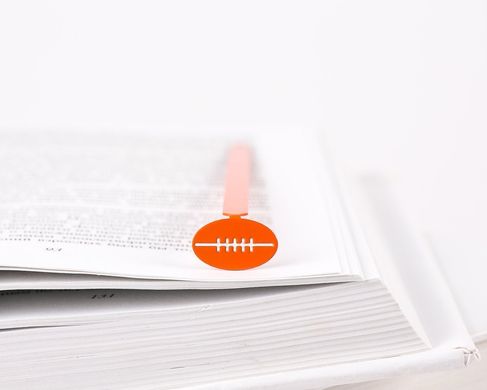 Metal Bookmark "Football/rugby" by Atelier Article, Red