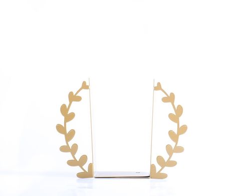 Decorative bookends "Golden Wreath" by Atelier Article, Golden