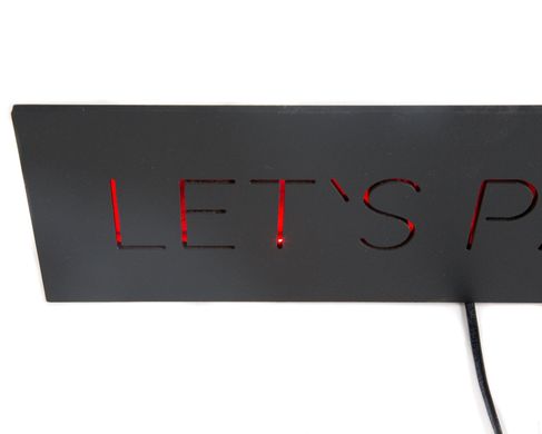 Man cave // Wall Light Neon Sign style Let's Party LED technology // Wall Art // by Atelier Article, Red