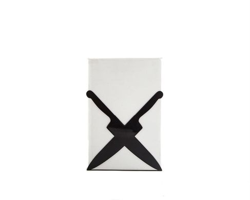 Kitchen bookend // Crossed Knives // by Atelier Article, Black