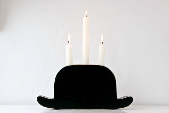 Candle holder "Light My Bowler" by Atelier Article