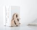 One Wooden bookend Ampersand // Functional decor for modern home