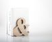 One Wooden bookend Ampersand // Functional decor for modern home