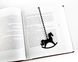Metal Bookmark / Rocking Horse / large / by Atelier Article, Black