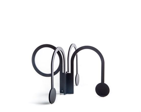Candle holder "Fuchsia" by Atelier Article, Black