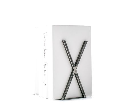 Decorative Bookends - Raw X factor - // minimalistic and pure by Atelier Article, Dark gray
