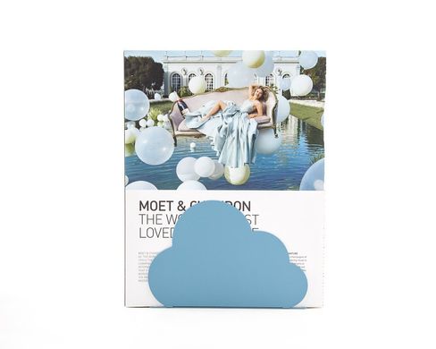 One metal bookend "Cloud" by Atelier Article, Blue