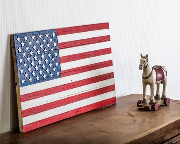 Wall art // USA flag // wooden carved edition // by Atelier Article, Assorted