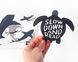 Metal bookmark "Turtle Says Slow Down and Read.", Black