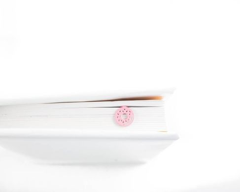 Metal Bookmark for books "Have a doughnut" by Atelier Article, Pink