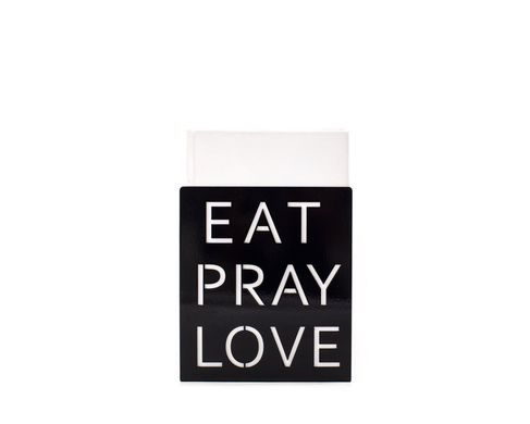 Kitchen bookend // Eat, Pray, Love // by Atelier Article, Black