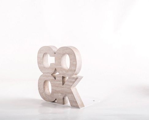 Wooden kitchen bookends «COOK» by Atelier Article