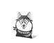 One metal bookend "Woofy says Read Books" by Atelier Article, Black