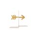 Metal Bookends "Golden Arrow" Functional decor by Atelier Article, Golden
