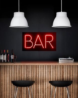 Man cave // Wall Light Neon Sign style //  BAR led technology // Wall Art // by Atelier Article, Red
