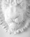 «Lion Plaster Head» wall decor by Atelier Article, White