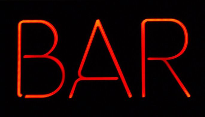 Man cave // Wall Light Neon Sign style // BAR led technology // Wall Art // by Atelier Article, Red
