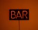 Man cave // Wall Light Neon Sign style // BAR led technology // Wall Art // by Atelier Article, Red