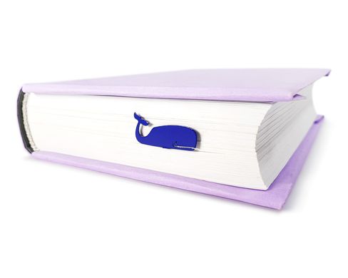 Metal Book Bookmark "Blue Whale" by Atelier Article, Navy