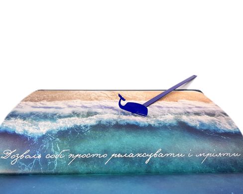 Metal Book Bookmark "Blue Whale" by Atelier Article, Navy