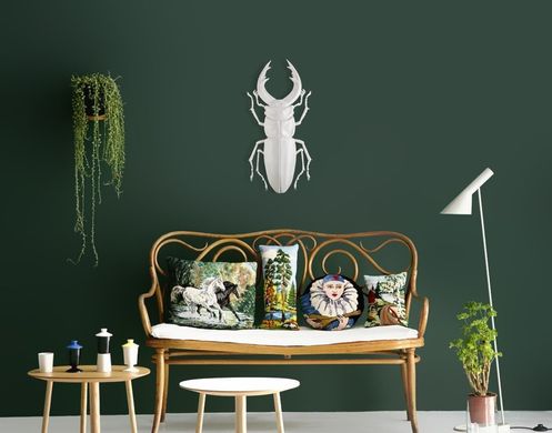 Faux Insect Taxidermy Beetle // Bug Wall Art by Atelier Article, White