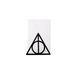 One metal bookend Deathly Hallows Harry Potter Inspired // Book holder for beloved classic tale, loved by all ages // FREE SHIPPING, Black