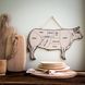 Wall Decor "BULL" Meat cutting chart by Atelier Article, Assorted