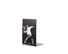 Decorative bookend // Banksy's Rage The Flower Thrower, Black