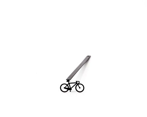 Metal Bookmark «Bicycle» by Atelier Article, Black