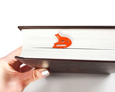 Bookmark Fox on the Book, Personalized Small Bookish Gift for Fox Loving Avid Readers
