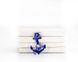 Metal Book Bookmark Anchored to the Books, Blue