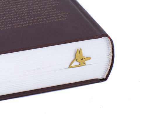 Metal Bookmark God of Death Anubis Golden small by Atelier Article, Golden