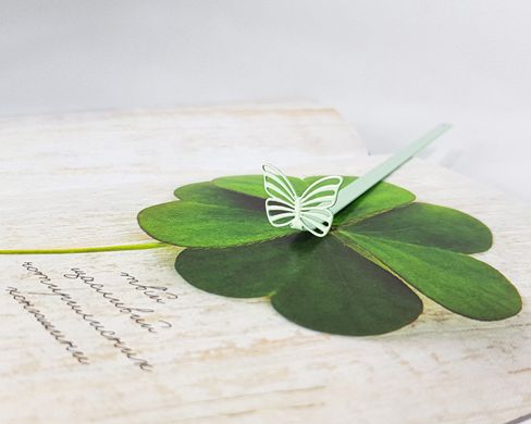 Metal Bookmark "Butterfly" by Atelier Article, Green