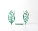 Metal «Tree Bookends» green edition. Magritte inspired bookends by Atelier Article, Green