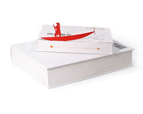 Metal Bookmark Tranquillity Man on the boat., Red