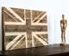 Wall art // Union Jack flag wooden carved edition // by Atelier Article, Beige