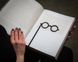 Awesome Metal bookmark «Round Glasses» by Atelier Article, Black