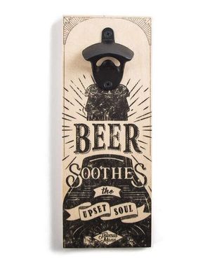 Wall Mounted Bottle Opener // Beer soothes the upset soul // by Atelier Article, Assorted