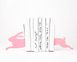 Nursery bookends «Hare on the run» Pink edition by Atelier Article, Pink