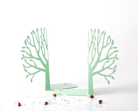Metal Bookends "Spring" by Atelier Article, Green