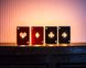 Four candle holders "Playing lights" by Atelier Article