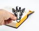 Metal bookmark Giraffe's head by Atelier Article, Black
