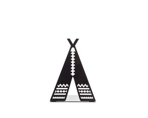 A Unique metal bookend // Tipi - Teepee Tent // by Atelier Article, Black