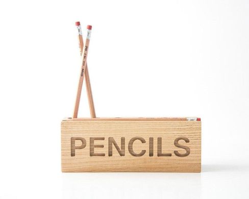 Desk organizer // for pencils, brushes and pens // PENCILS // by Atelier Article, Beige
