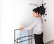 Skinny Clothes Rack // Hanger for Towels // Display for Blankets by Atelier Article, Black