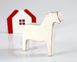 Scandinavian Dala horse // wooden toy // by Atelier Article, White