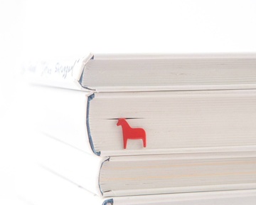 Metal Bookmark "Red Dala Horse" by Atelier Article, Red