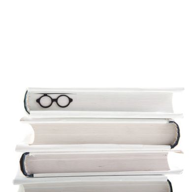 Metal Bookmark «Architect's glasses» by Atelier Article, Black