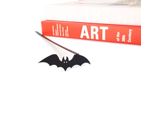 Cryptid Bookmark Bat, Black